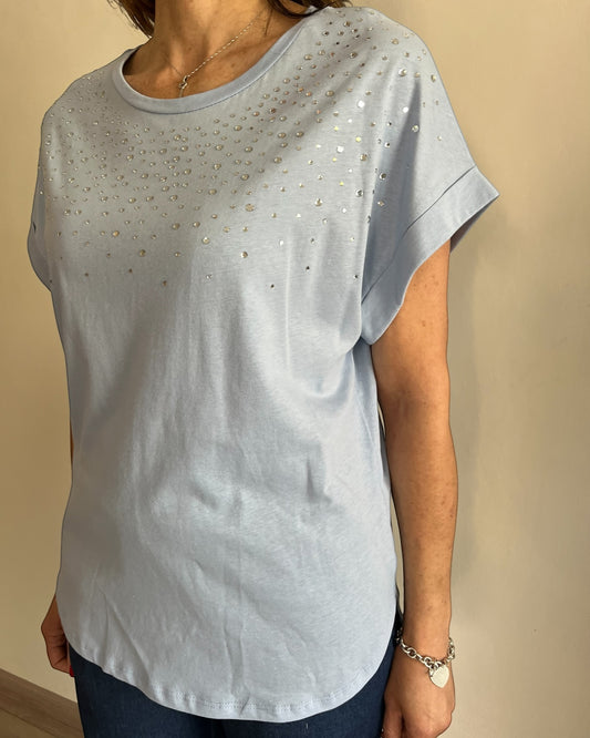 T-shirt con applicazioni art. L7XBF TOPO Lola by Sandro FERRONE
