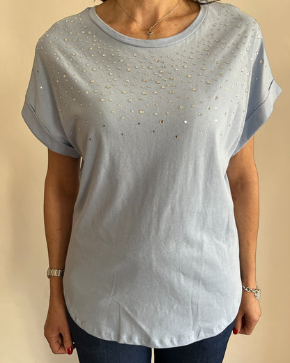 T-shirt con applicazioni art. L7XBF TOPO Lola by Sandro FERRONE