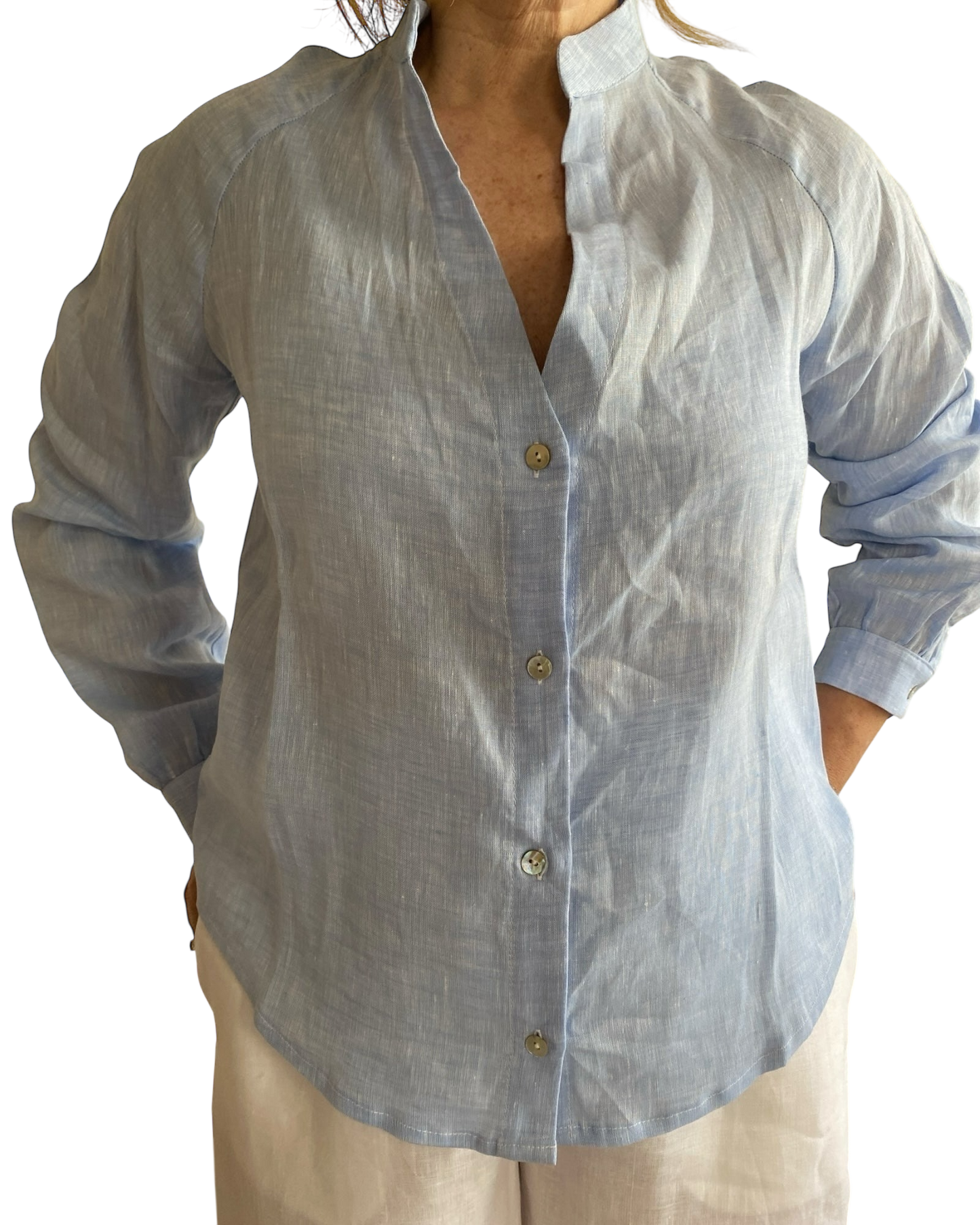 Camicia scollo V art. ANTARTIDE CENTOLINO