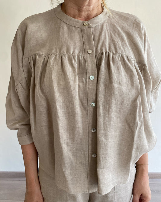 Camicia cropped con arriccio REGINA CENTOLINO