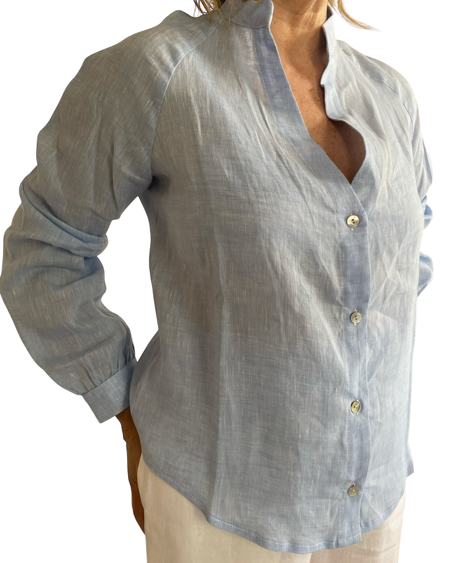Camicia scollo V art. ANTARTIDE CENTOLINO