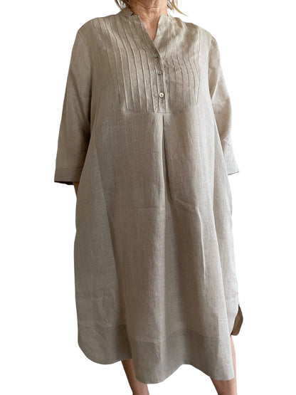 Caftano con plastron art. VERDIANA CENTOLINO