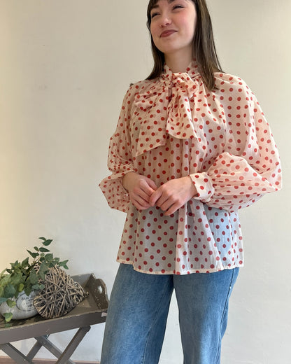 Blusa pois con fiocco CHEAP&CHIC