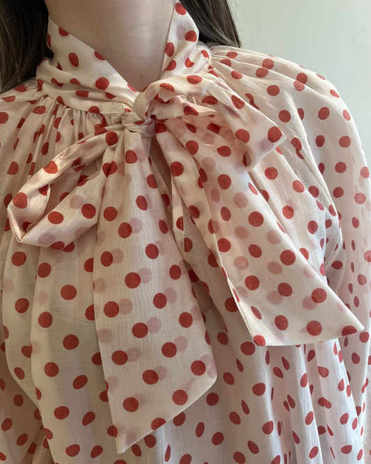 Blusa pois con fiocco CHEAP&CHIC