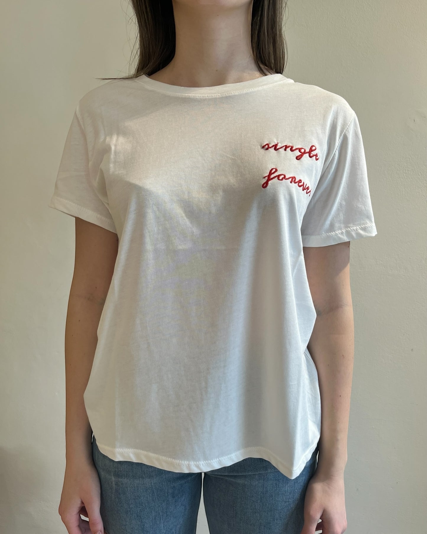 T-shirt “single forever” CHEAP&CHIC