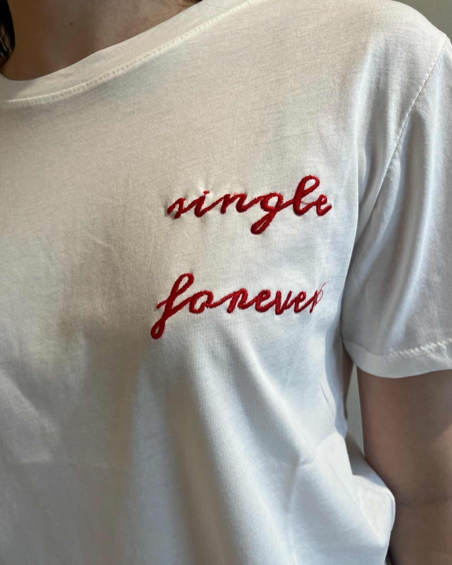 T-shirt “single forever” CHEAP&CHIC