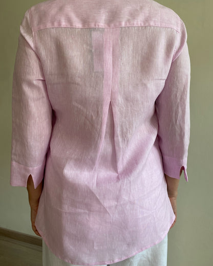 Camicia in lino manica 3/4 art. Giulia CENTO LINO