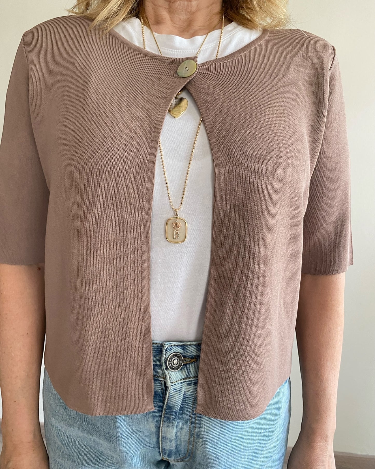 Cardigan a un bottone art. JN0990 CHEAP&CHIP