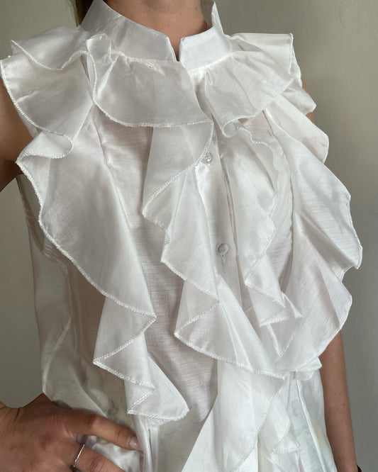 Camicia coreana con volant CHEAP&CHIP