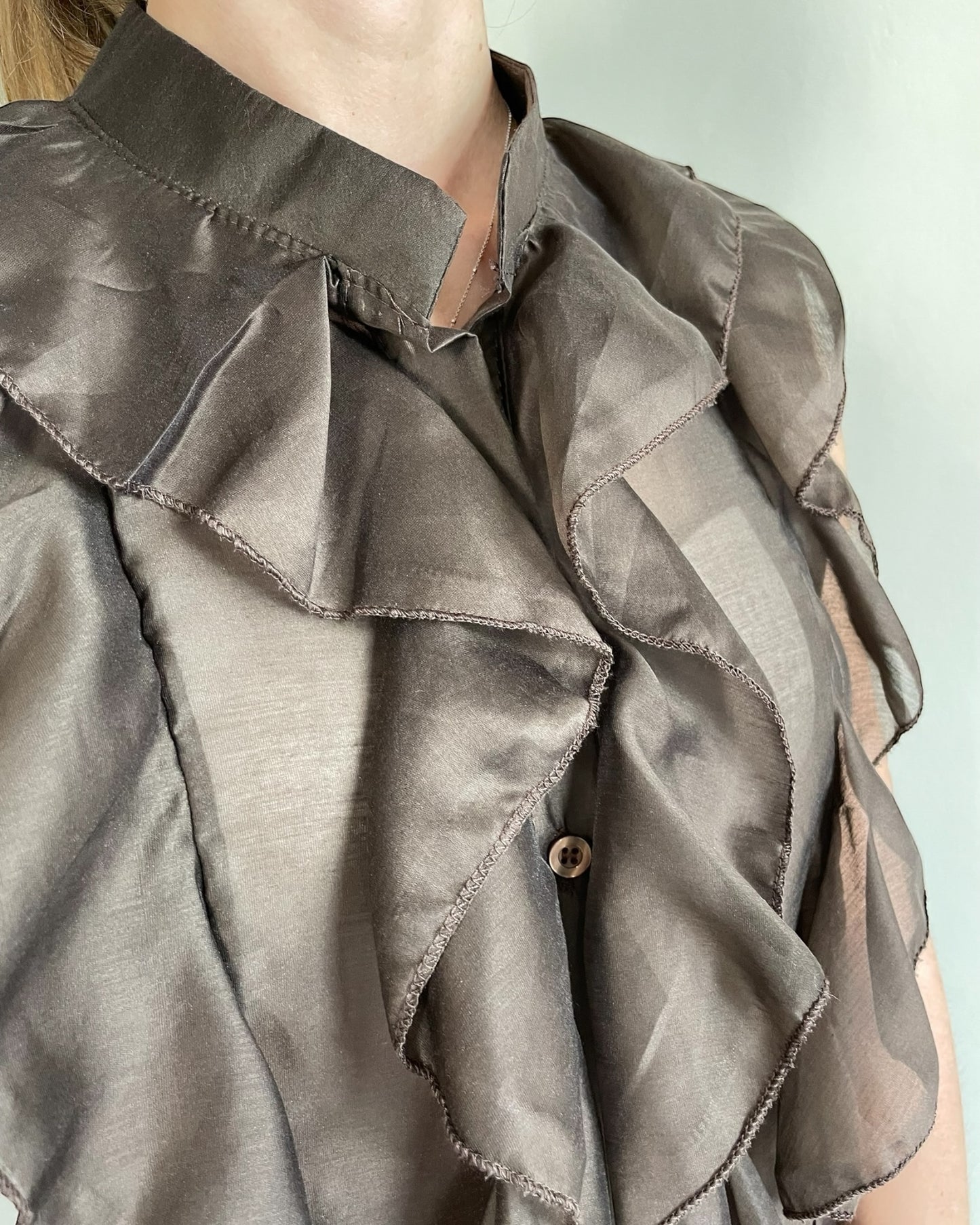 Camicia coreana con volant CHEAP&CHIP