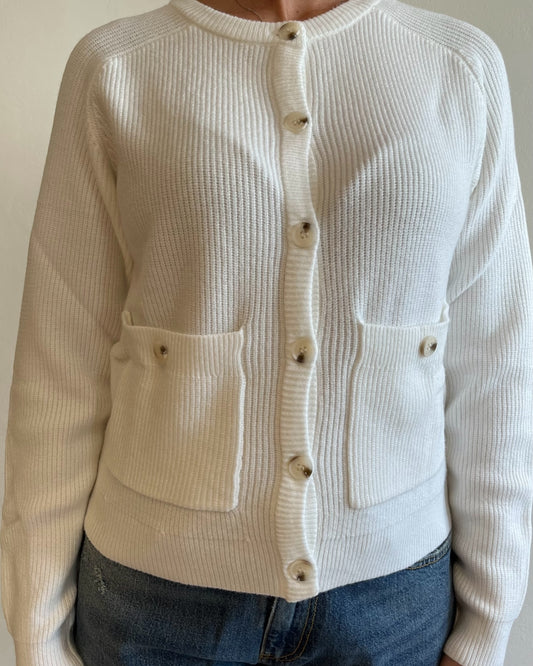 Cardigan girocollo misto viscosa art.S138YB PRUGNA Sandro ferrone