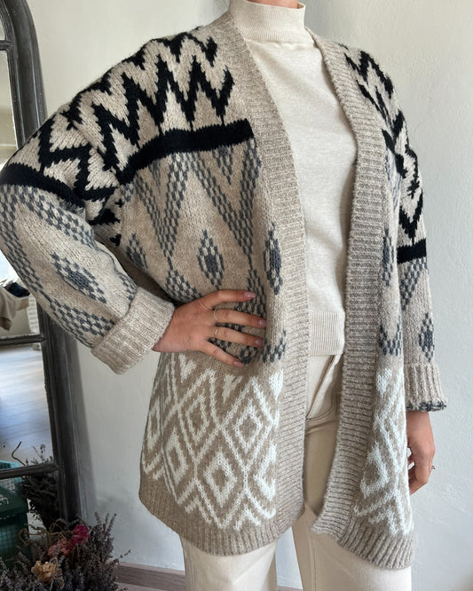 Cardigan multicolor art. 26316 TENSIONE IN