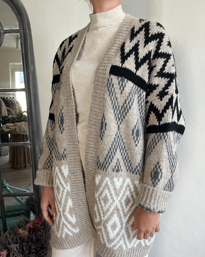 Cardigan multicolor art. 26316 TENSIONE IN