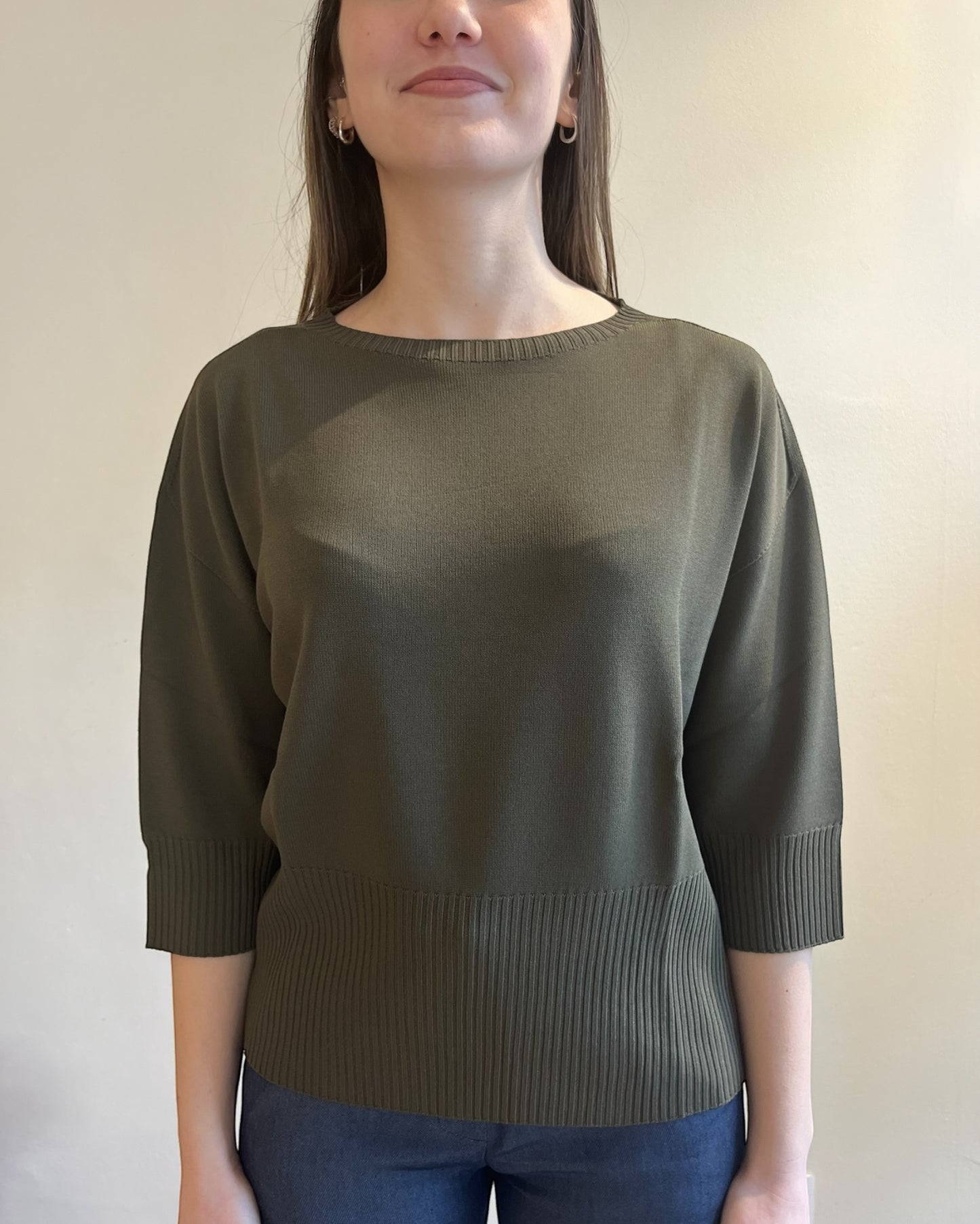 Maglia scollo a barca in viscosa art. S9XBF PALMA SANDRO FERRONE