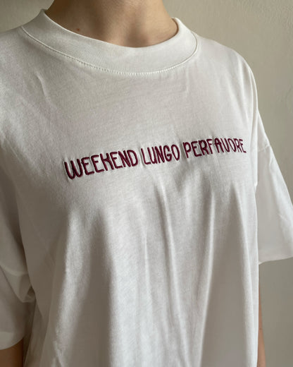 T-shirt “Weekend lungo per favore” art. RD0927 VICOLO