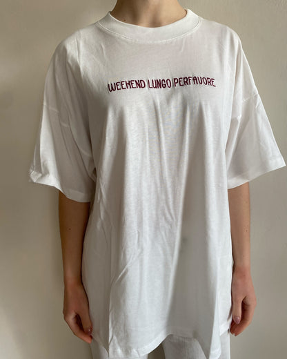 T-shirt “Weekend lungo per favore” art. RD0927 VICOLO