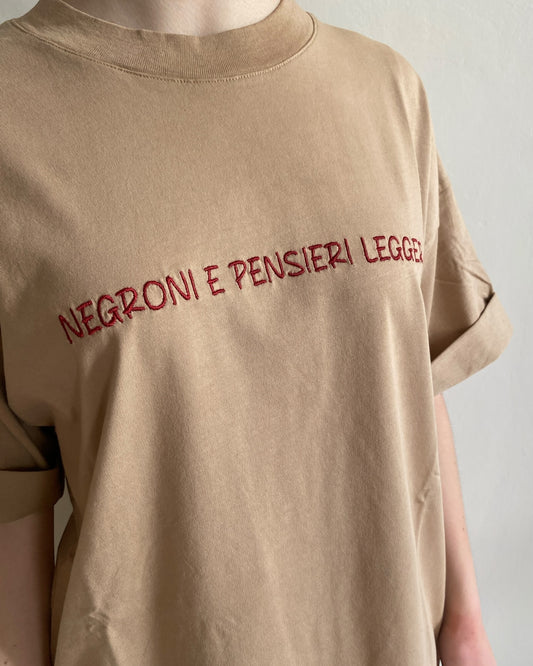 T-shirt “Negroni e pensieri leggeri “ art. RD0954 VICOLO