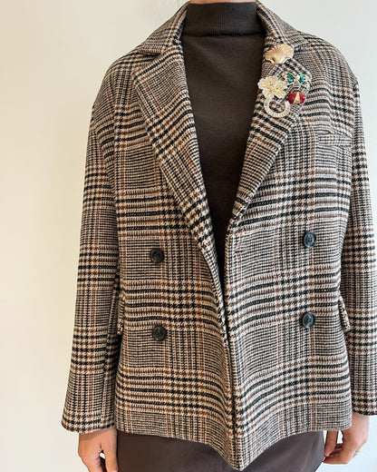 Giacca quadri con spille art. 26B951 TENSIONE IN