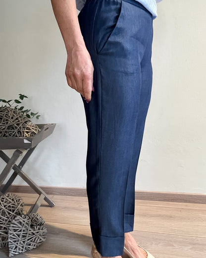 Pantalone cropped in Lyocell art. S39XBF FURFAJEANS Sandro FERRONE