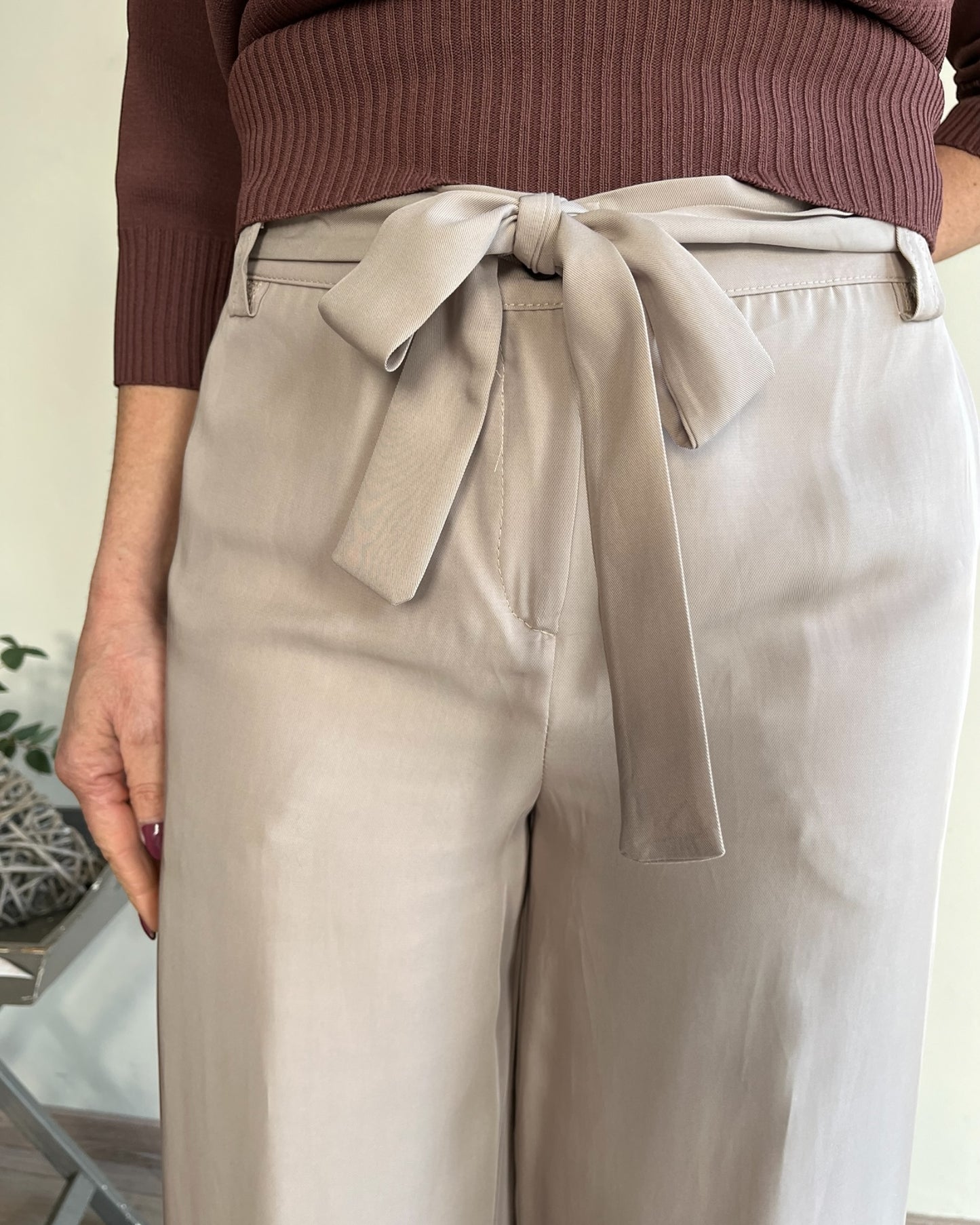 Pantalone ampio gamba dritta art. L24XBF CLARISSA Lola by Sandro FERRONE