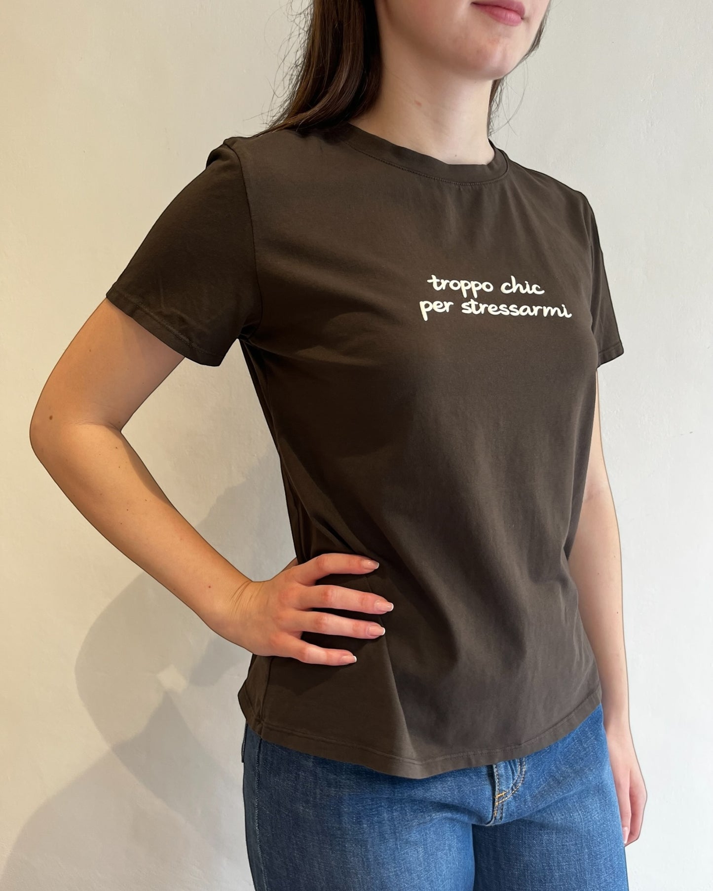 T-shirt scritte art. 81112 CHEAP&CHIC