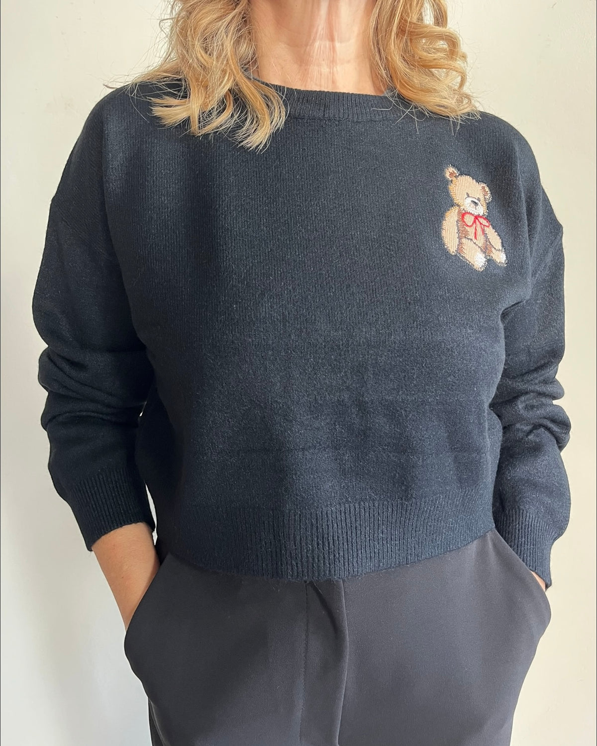 Maglia crop bear art S130YB GETON