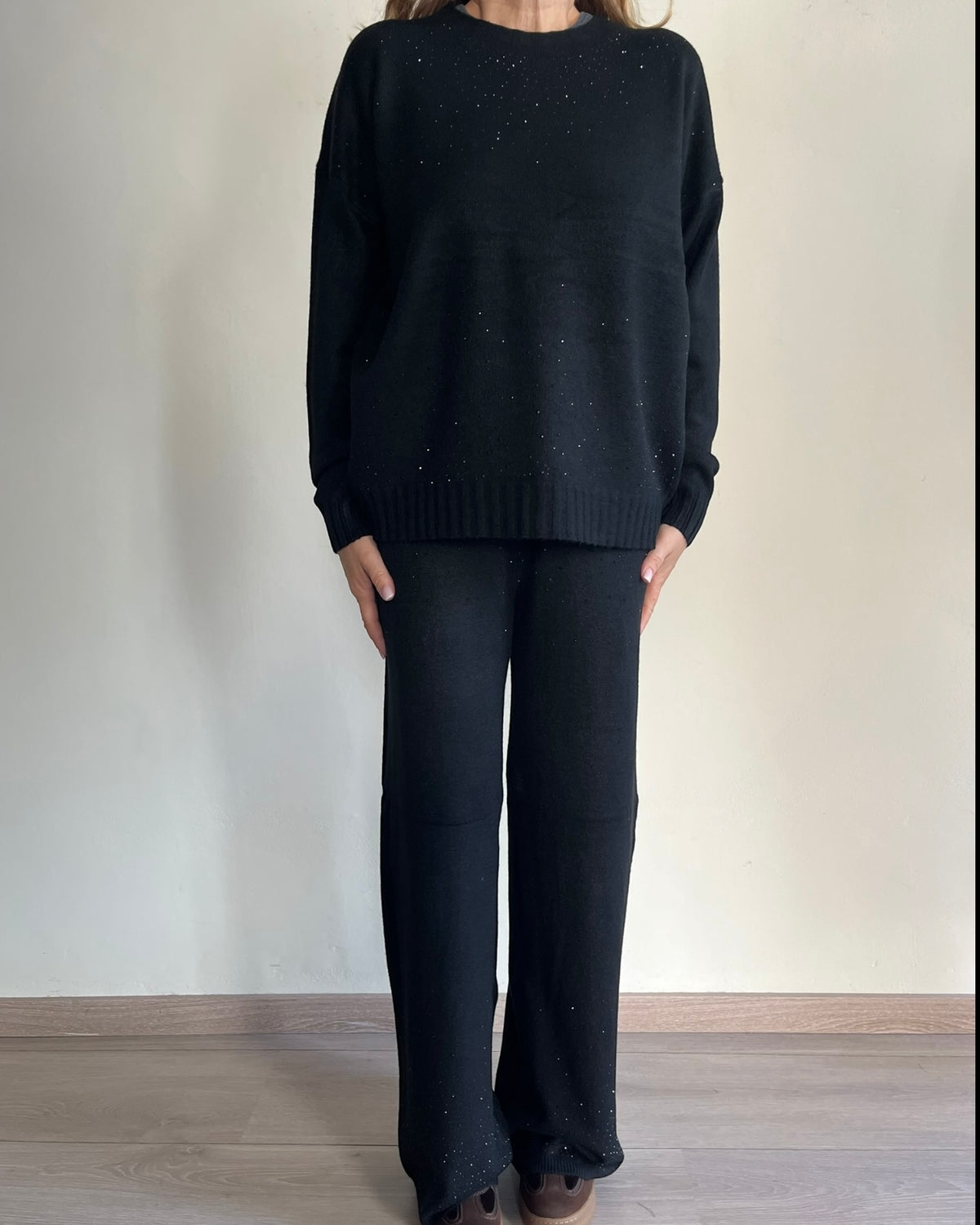 Completo in maglia con strass art L130YBG ROXY