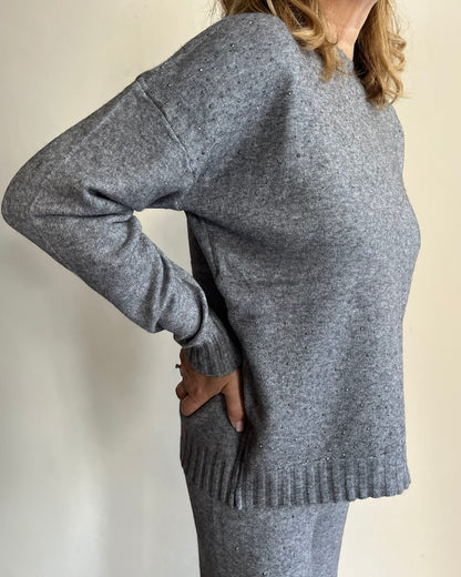 Completo in maglia con strass art L130YBG ROXY