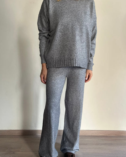 Completo in maglia con strass art L130YBG ROXY