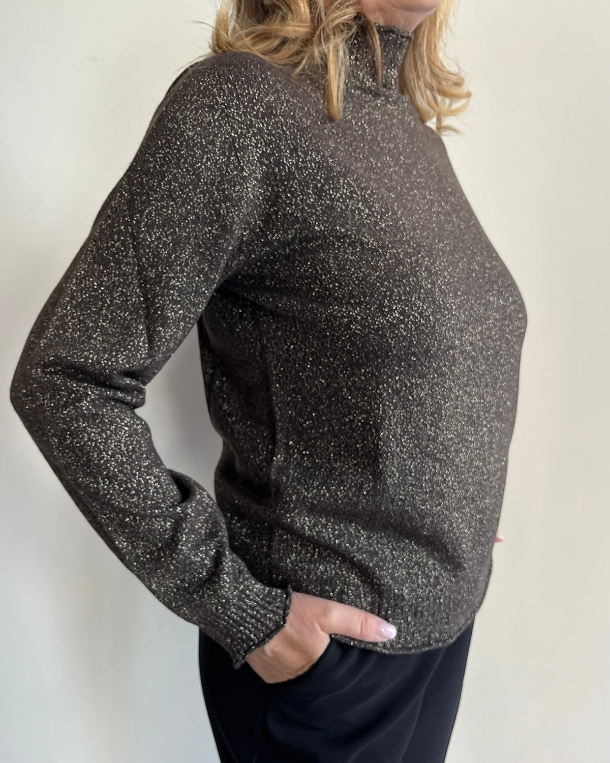 Maglia dolcevita con lurex art S69YBG QUISTELLO