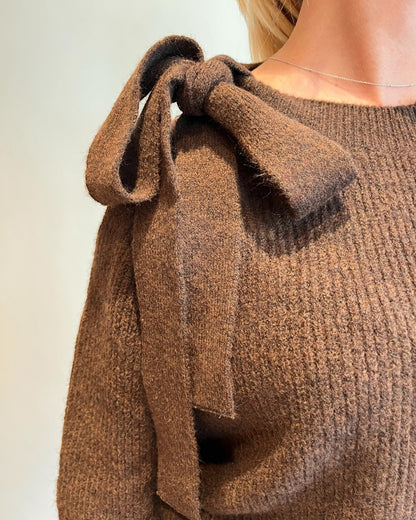 Maglia fiocco su collo art. 77254F VICOLO