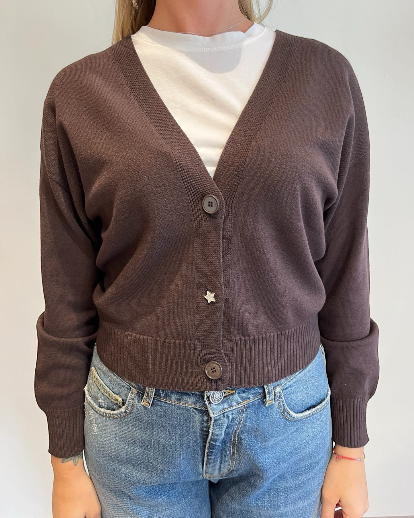 Cardigan crop art. 77164F VICOLO