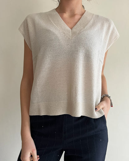 Gilet lurex scollo V art. D80285 TENSIONE IN