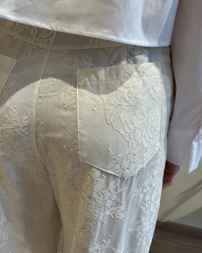 Pantaloni modello barrel pizzo art. TAB0597 VICOLO