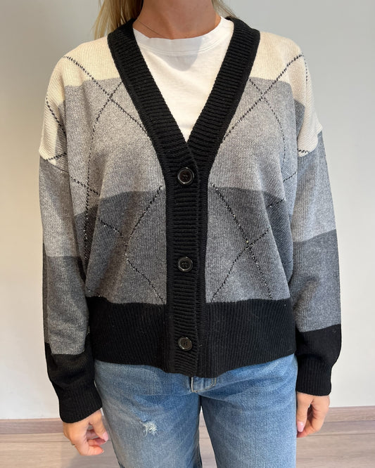 Cardigan rombi art. RI9LS10 ANGELA DAVIS