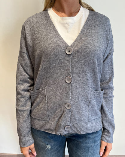 Cardigan bottoni e tasche art. AL0568 CHEAP&CHIC
