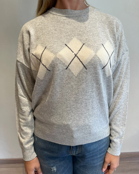 Maglia girocollo rombi art. 25A858 MOTEL