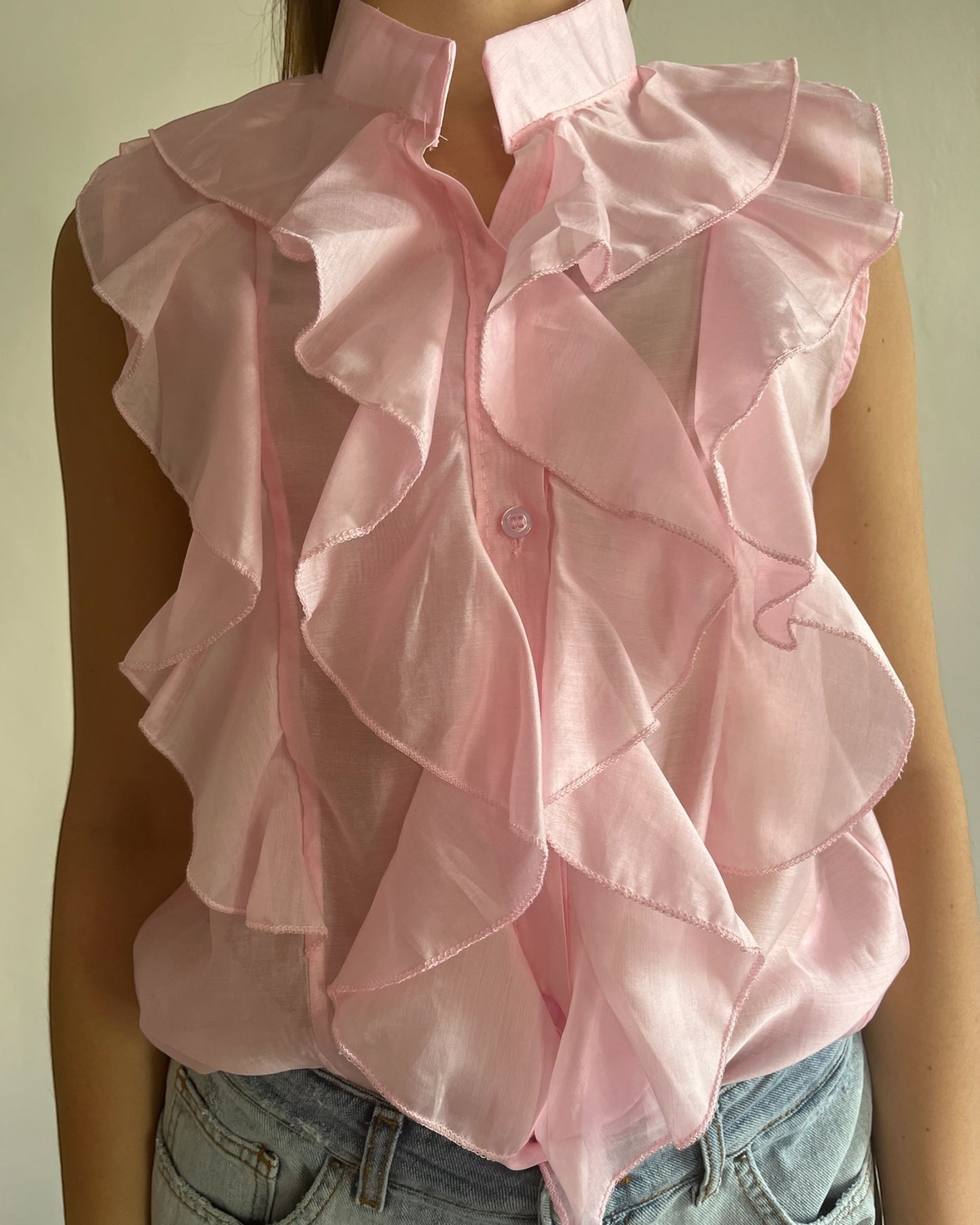 Camicia coreana con volant CHEAP&CHIP