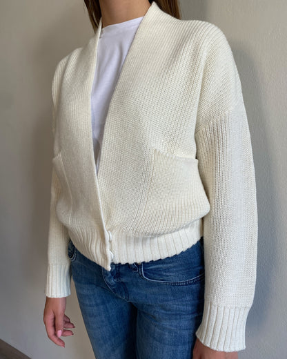 Cardigan in costa inglese art. S69YBF QUADRO SANDRO FERRONE
