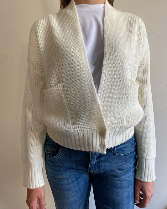 Cardigan in costa inglese art. S69YBF QUADRO SANDRO FERRONE