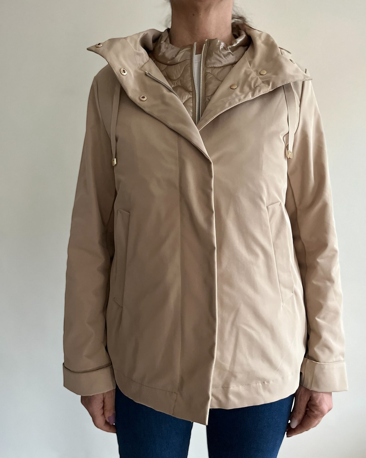 Giacchetto con gilet  con cappuccio art. 27S.SA.021.09 SATINETTE