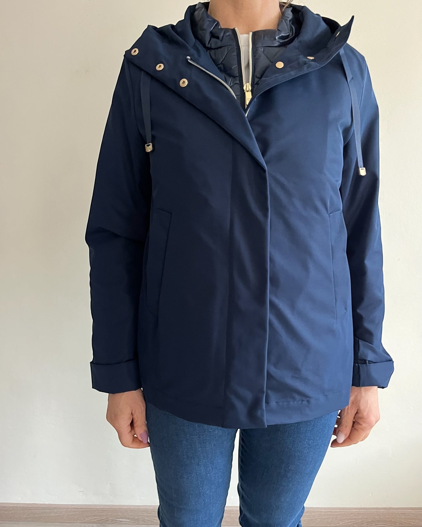 Giacchetto con gilet  con cappuccio art. 27S.SA.021.09 SATINETTE