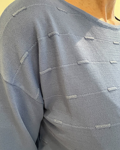 Maglia girocollo manica 3/4 con dettagli lurex art. 53203 STREGATA