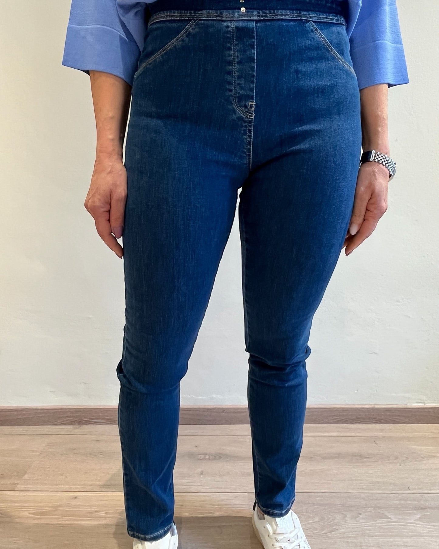 Jeans con elastico in vita art. LIVIA IBER