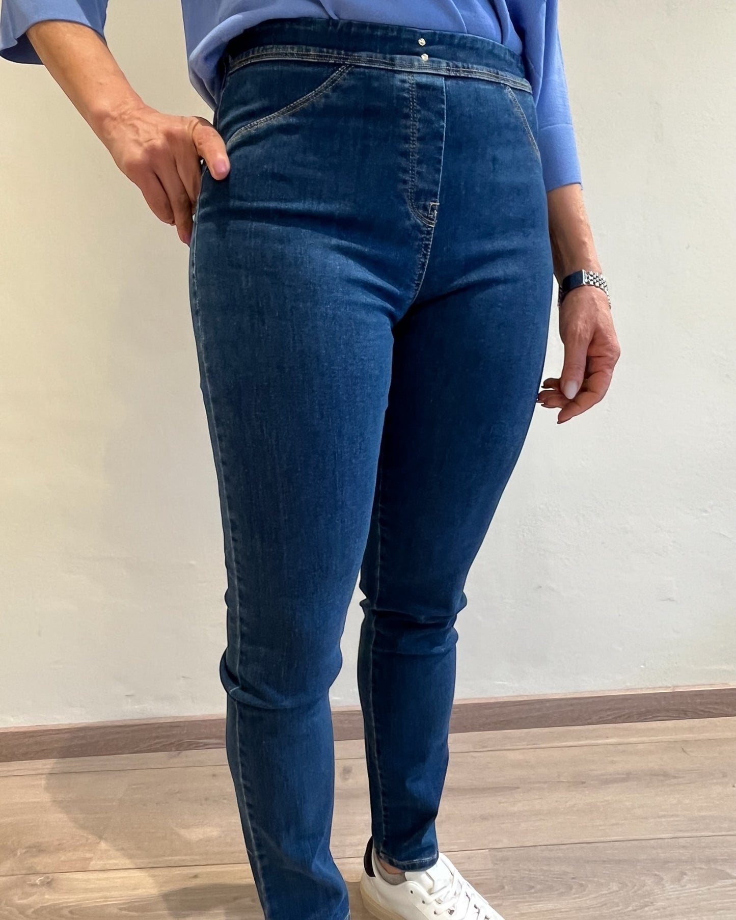 Jeans con elastico in vita art. LIVIA IBER