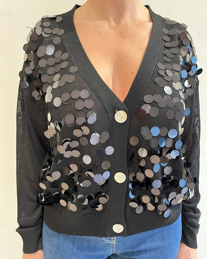 Cardigan con paillettes art. DS6256 SHEIS