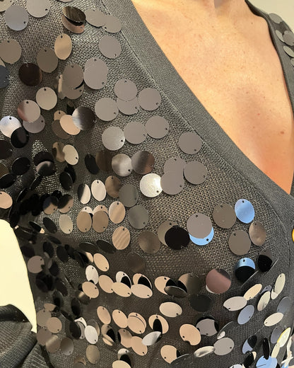 Cardigan con paillettes art. DS6256 SHEIS