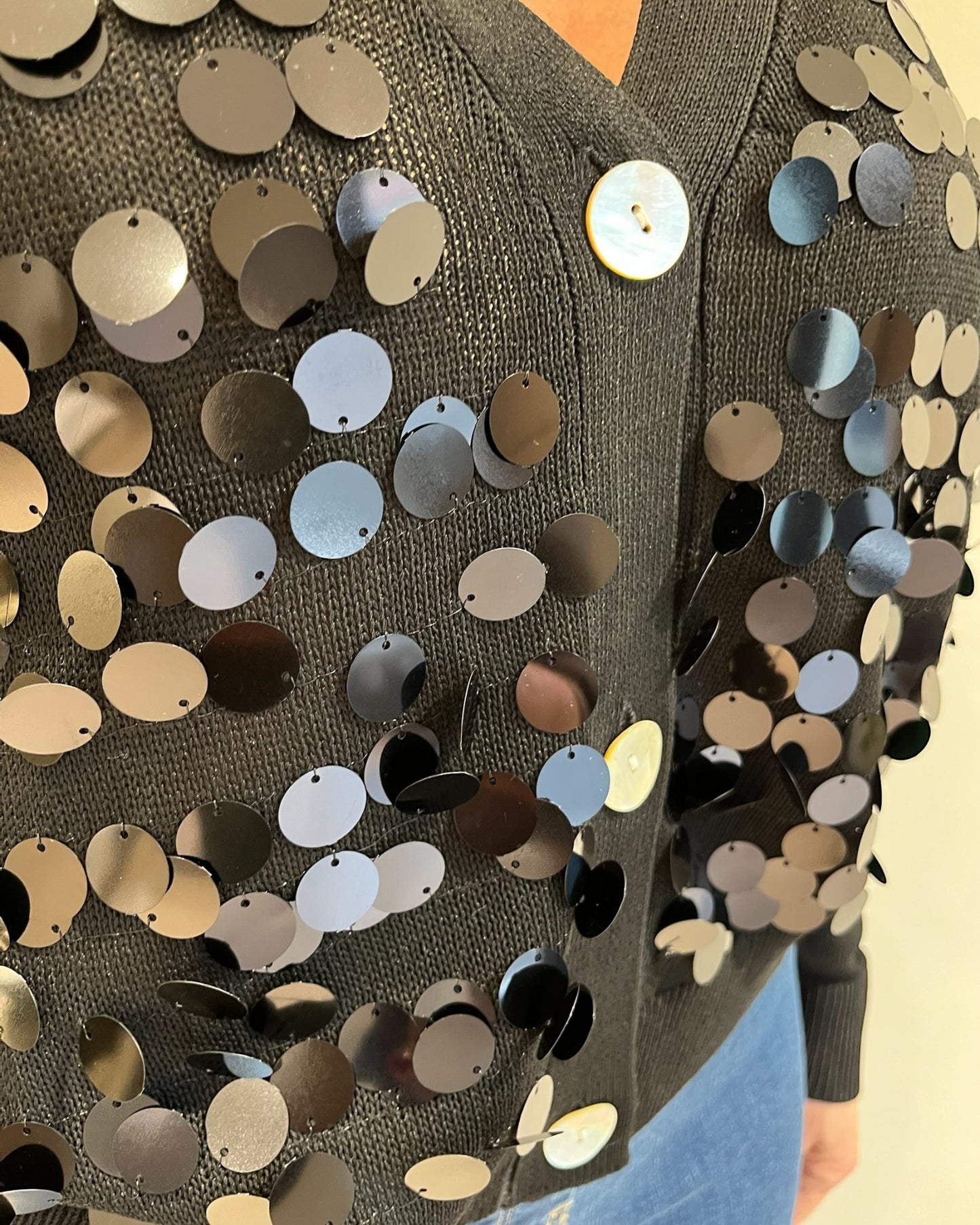 Cardigan con paillettes art. DS6256 SHEIS