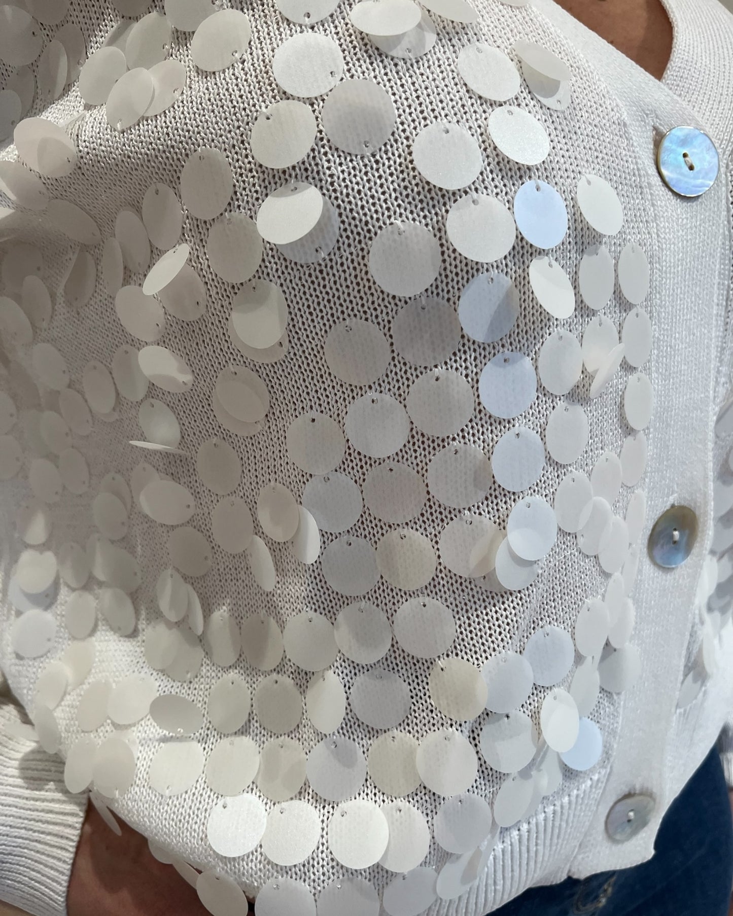 Cardigan con paillettes art. DS6256 SHEIS