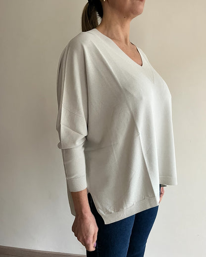 Maglia scatoletta scollo V art. 101508 CHEAP&CHIC